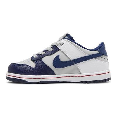 NBA x Dunk Low EMB TD 75º Aniversario - Nets Zapatillas de Bebé Blanco Gris Niebla Azul Vacío DC9562-001