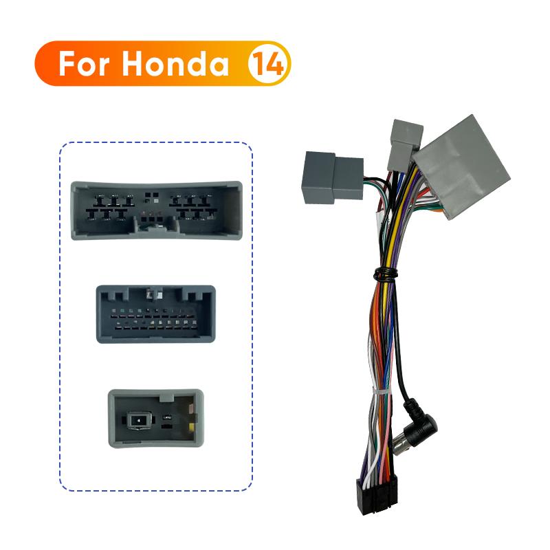 

Кабель питания Ainavi 16PIN для автомобильного мультимедийного проигрывателя Android Honda Civic CRV XRV, жгут проводов питания с CANbus