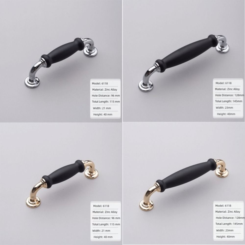 Black Door Handle Single Hole Cabinet Handle Hardware Wardrobe Handle  Wardrobe