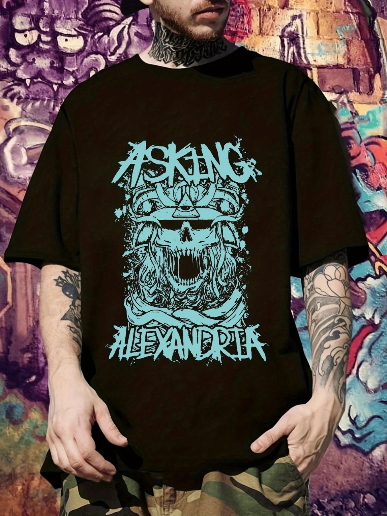 ASKING ALEXANDRIA Graphic T-shirt - Skull & Crown Design XL