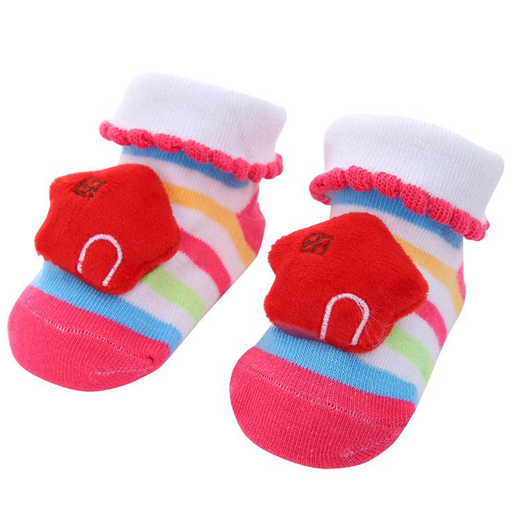Baby Socks Girls Boys Newborn Accessories Anti Slip Cartoon Animals Kids Toddlers Gift Clothes Children Infant Stuff Clothes Bow