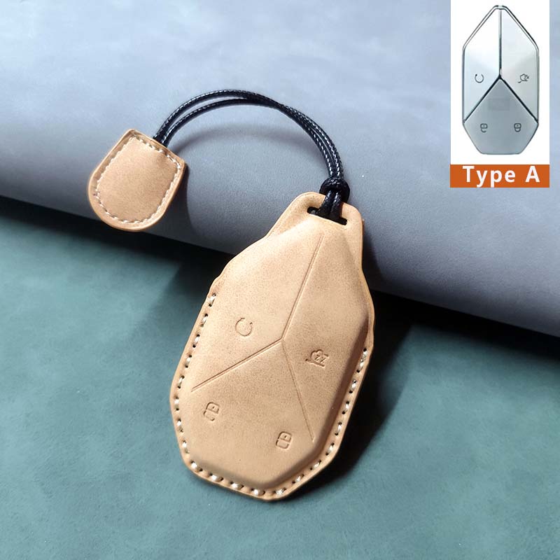 Car Remote Key Case Cover For BYD Equation Formula Leopard 5 8 3  Leather Keychain Shell Luxury Key Holder Protector Accessories