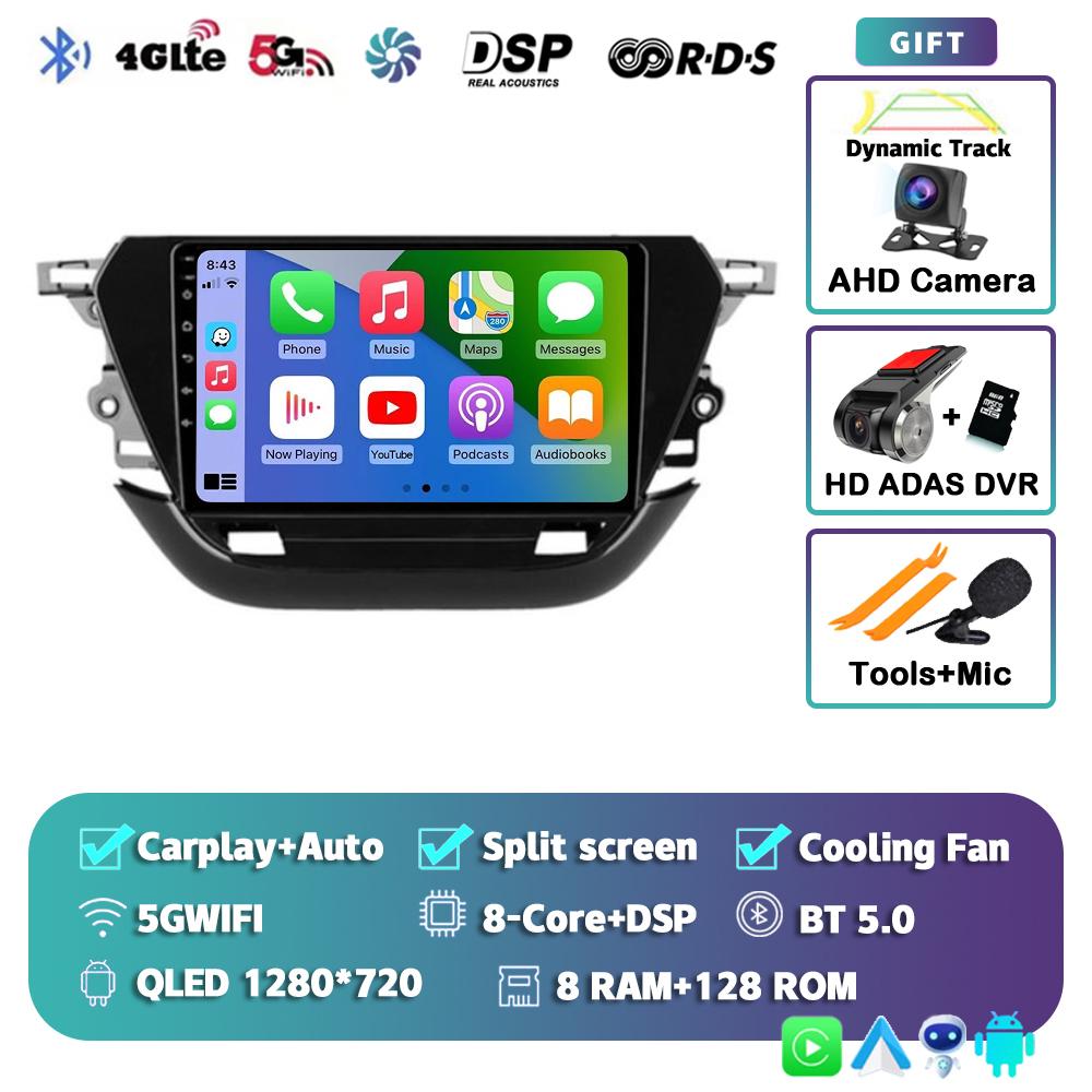 Android 14 Carplay Auto 2din For Opel Corsa F 2019 - 2025 Autoradio Car Radio Multimedia Video Player Navigation GPS Stereo DSP