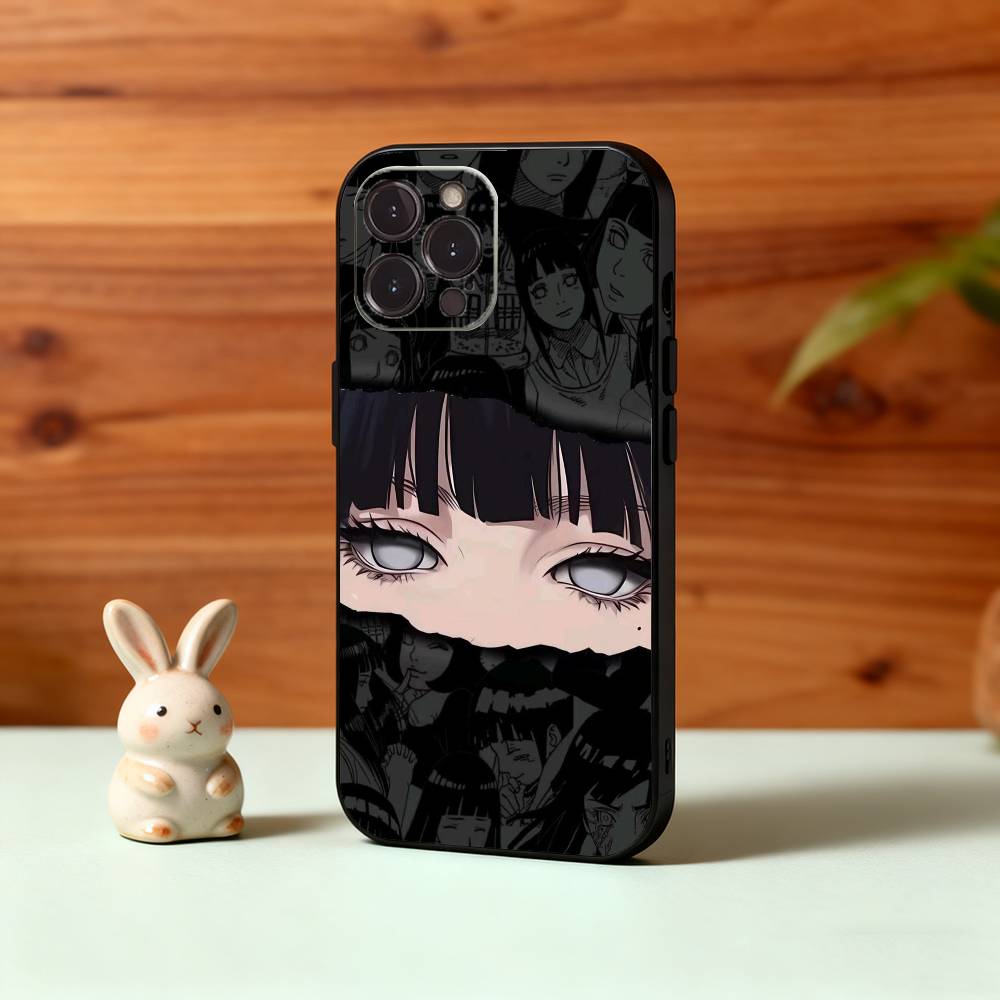 H-Hinata Anime H-Hyuga Phone Case For iPhone17 16 15 14 13 12 11 Pro Max Plus,5G Soft Black Case