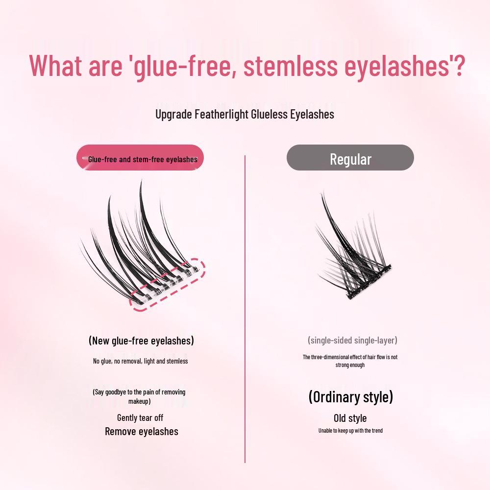 Huiyuan Fox Style Self-Adhesive Stemless Sunflower and Little Fire Lower Eyelashes