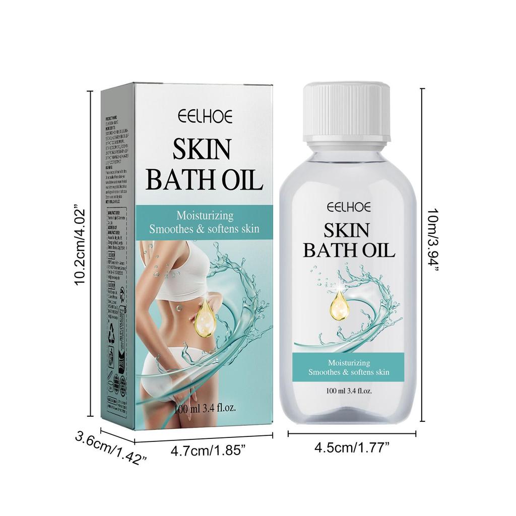 EELHOE Body Bath Oil For Daily Skin Care Moisturizing And Smoothing Skin Gentle Clean Shower Oil For Dry Skin Hydrating Body Cleanser 100ml
