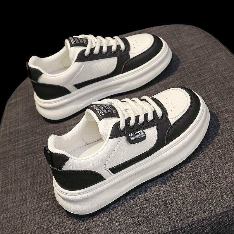 

Women s Shoes Are Breathable Versatile Thick-soled Height-increasing and Sporty Casual Sneakers 35 чёрный