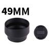 49mm Rubber Camera Lens Hood Set/2pcs Collapsible Designs Reduce Glare and Flares Improve Photography and Video