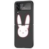 Custodia Bad Bunny X100pre Per Samsung Galaxy Z Flip 3 4 5G Nera Rigida PC Alloggiamento Telefono Z flip4 Lusso Coque Guscio