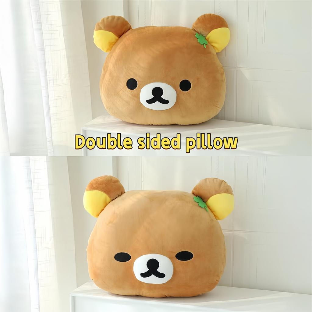 Rilakkuma Korilakkuma Headrests Car Neck Pillows Teddy Bear Peluche Pillows Car Interior Pillows Driving Seat Waist Pillows