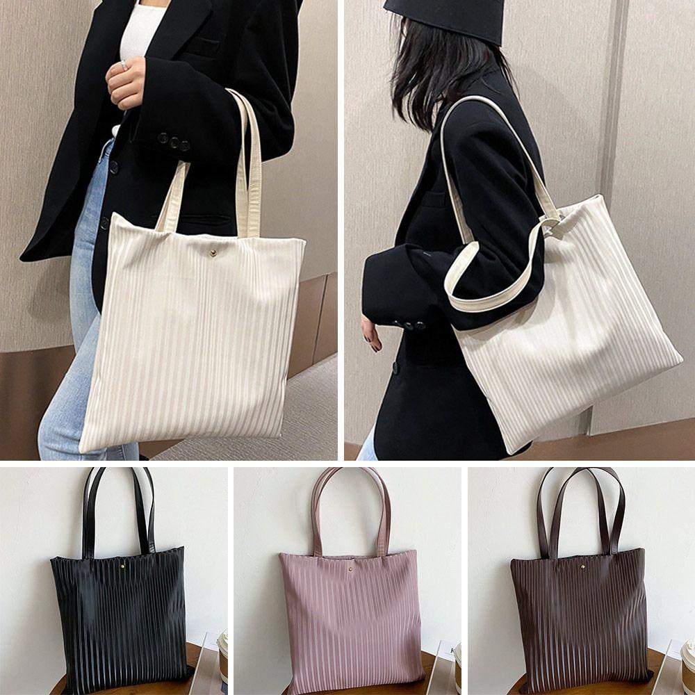 

Модная сумка-тоут большой емкости с верхней ручкой, однотонная сумка через плечо, сумки