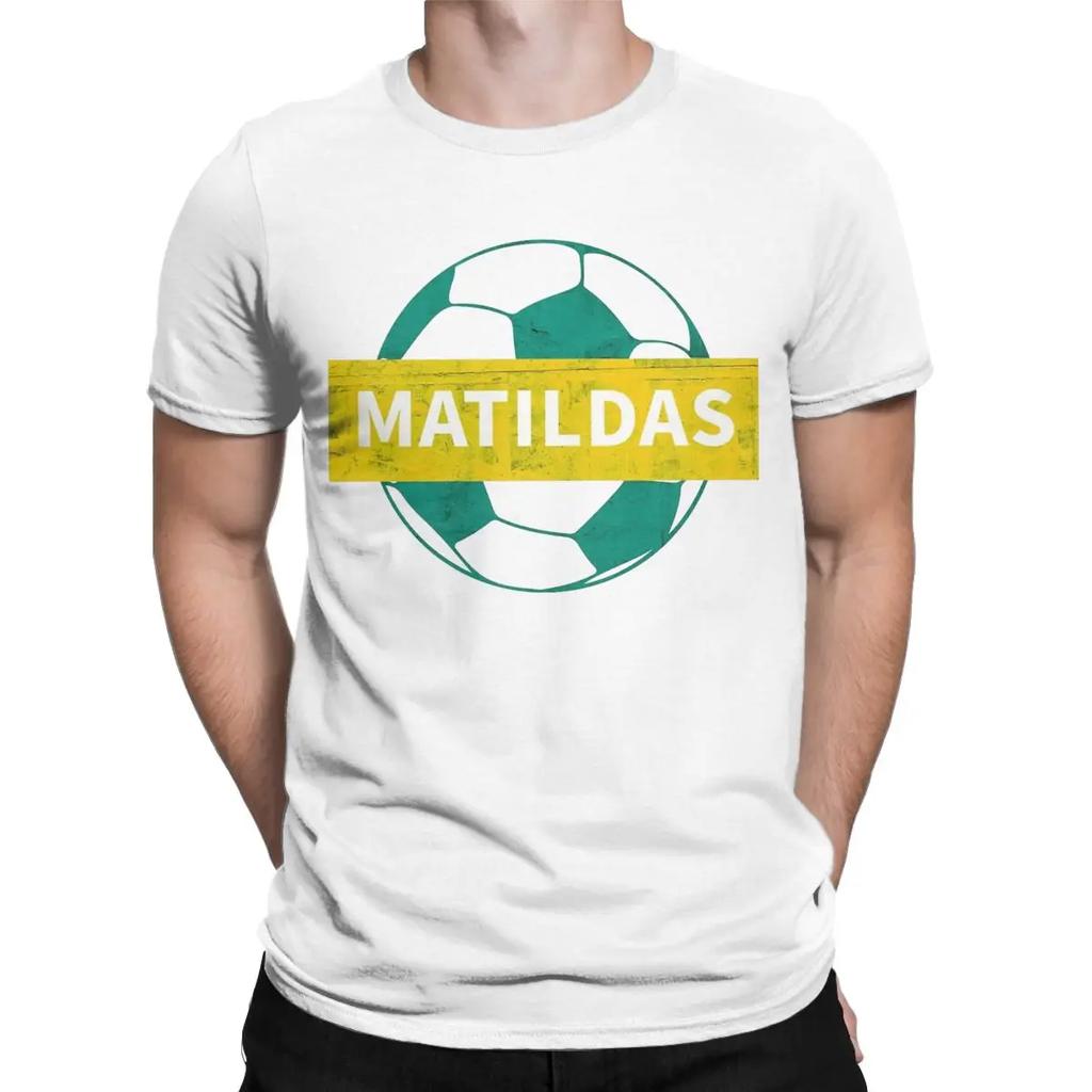 Men Matildas Woman Soccer Australian T Shirts 100% Cotton Clothing Cool Short Sleeve Crewneck Tees Classic T-Shirts