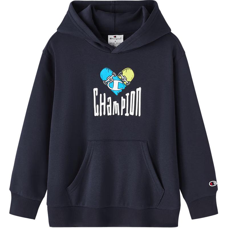 Champion Boys  Graphic Print Fleece Hooded Sweatshirt M
