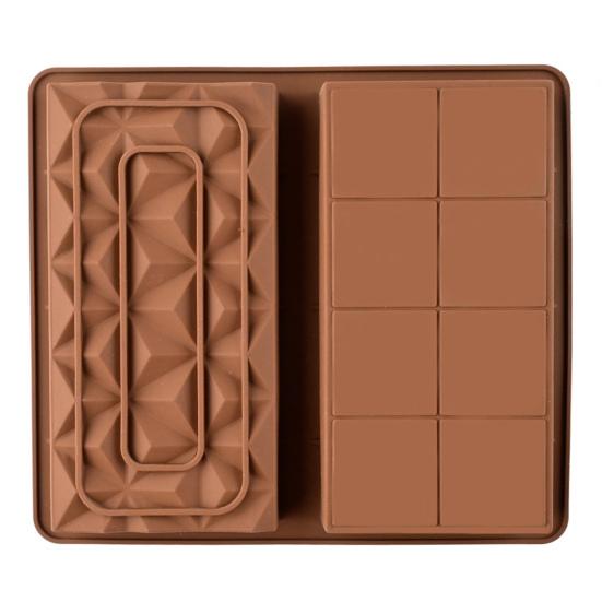Silicone Chocolate Mold Deep Bar Thick Praline Sweets Cake Mold for Chocolates Resin Crafts DIY Soaps Candles Jellies Ice Cubes
