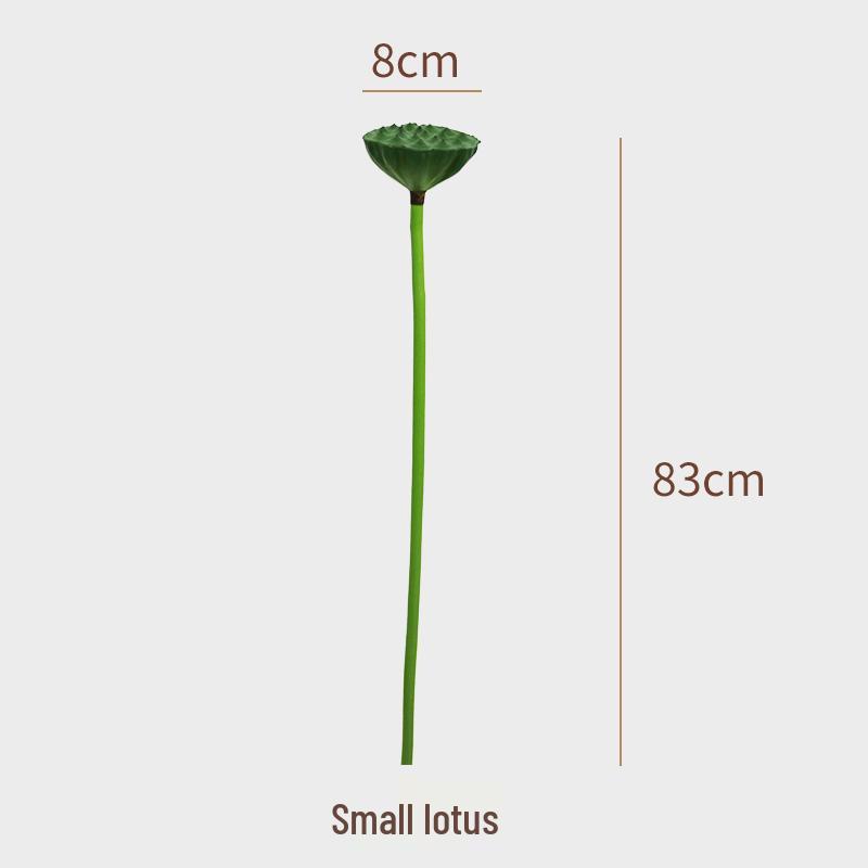 Artificial Lotus Bouquet with Stem, Leaf, and Seed Pod Decoration - Silk Flower Ornament