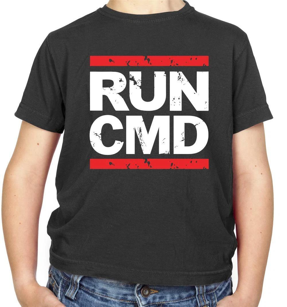 Run CMD Kids T-Shirt - Code - Hacker - Developer - DMC - Band - Geek - Nerd 140