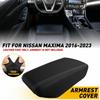 Fits 2016- Nissan Maxima Leather Center Console Lid Armrest Cover Skin Black