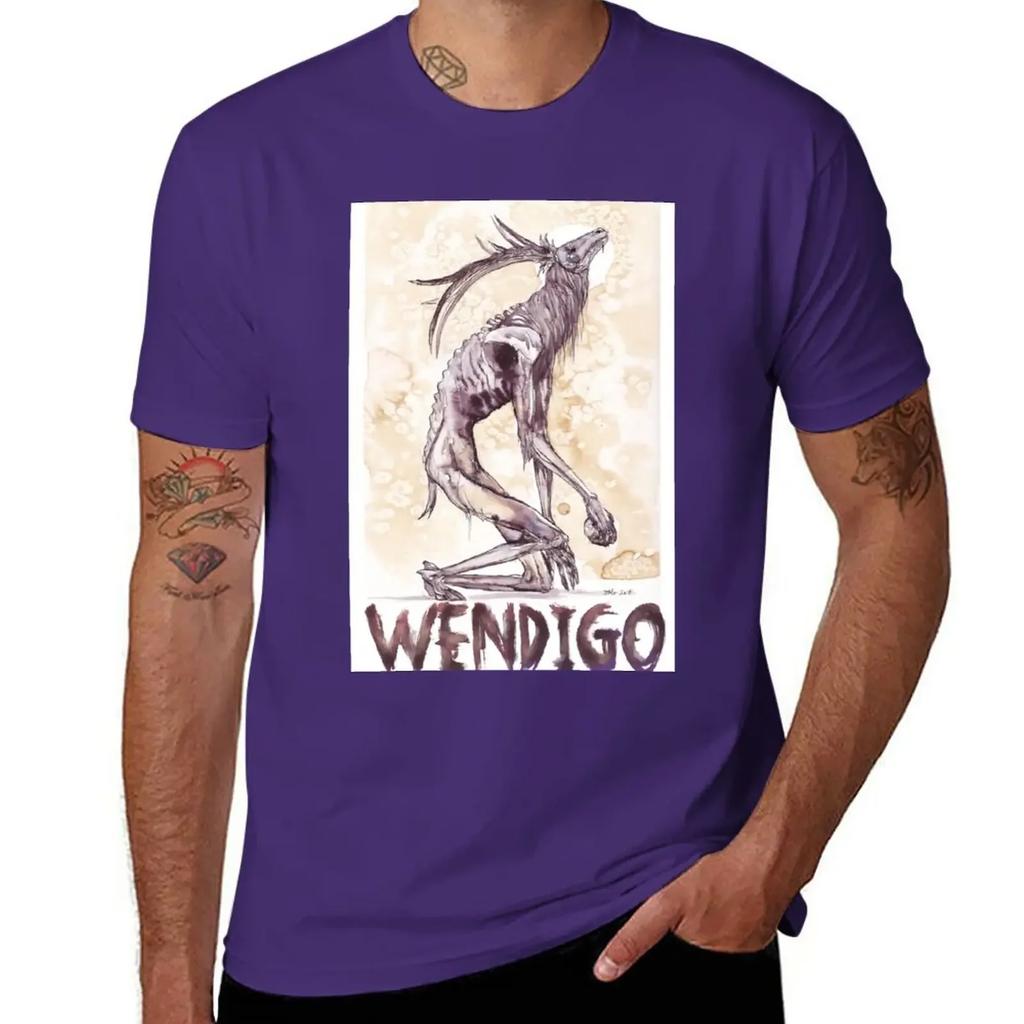 Wendigo with Text T-Shirt Aesthetic clothing anime cute clothes mens plain t shirts