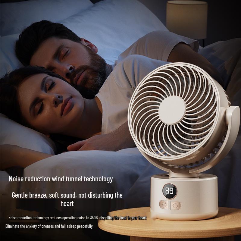 Portable USB Rechargeable Outdoor Fan: Compact and Versatile for Camping, Office, Desk, or Floor Use.