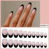 European & American Ballet-Coffin Fake Nails with Manicure Nail Art Stickers