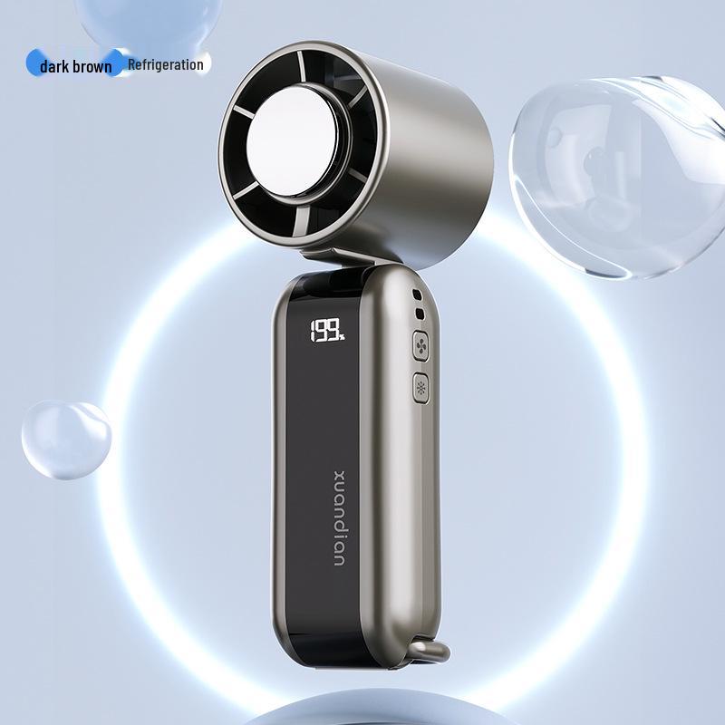 High-Speed Portable Folding Fan with Ice Pack and Neck Strap Ice Pack Folding Fan