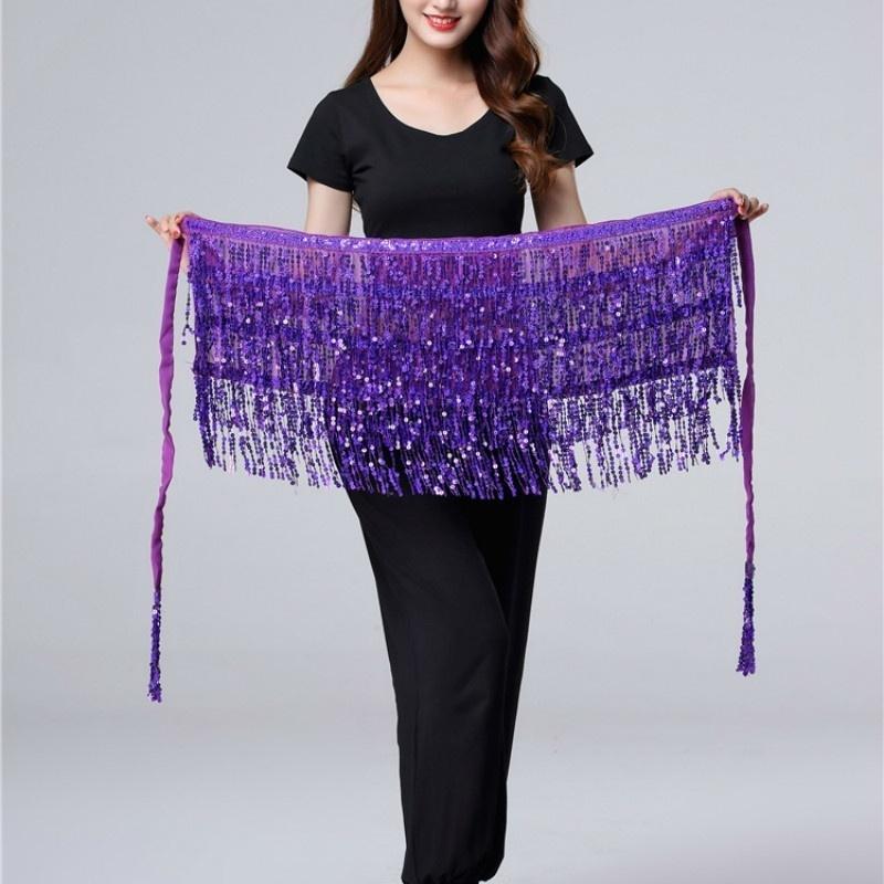 Lady Women Belly Dancing Dress Waist Chain Belt Shiny Hula Stage Show Accessories Bellydance Costume Prop Belly Dance Skirt