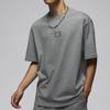 Jordan Solid Color Casual Round Neck Short Sleeve T-Shirt Men Tops Gray FZ1913091
