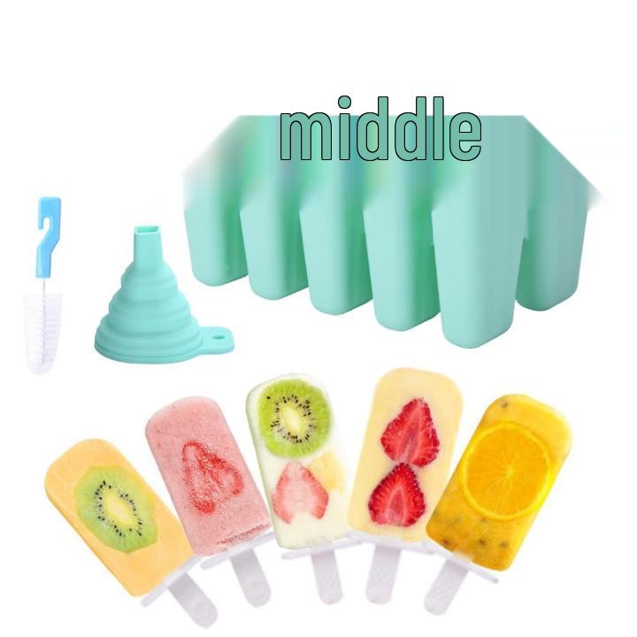 Silicone Ice Cream & Popsicle Mold - 12, 10, 6, 4 Cavities for DIY Treats