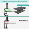 Thin Table Top Monitor Mount Reinforcement Plate Punch-Free Monitor Bracket  Laptop Stand