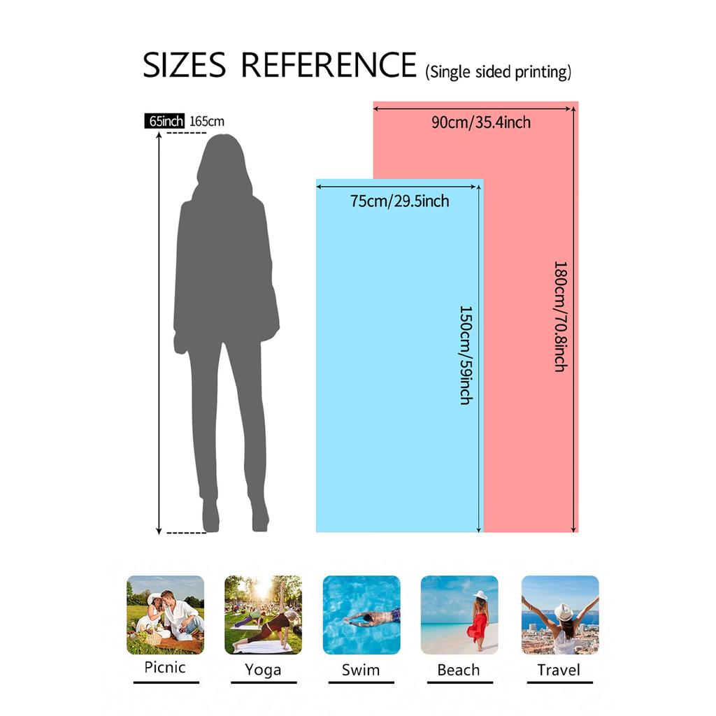 1pc fashionable colorful striped beach towel, quick drying absorbent swimming beach towel, available in multiple colors
