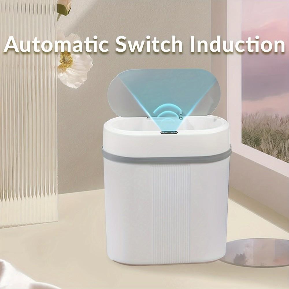 12L Motion Sensor Trash Can Touchless Motion-Sensor Induction Can, Odor-Sealing,Battery-Powered, Multi-Use For Kitchen, Bedroom
