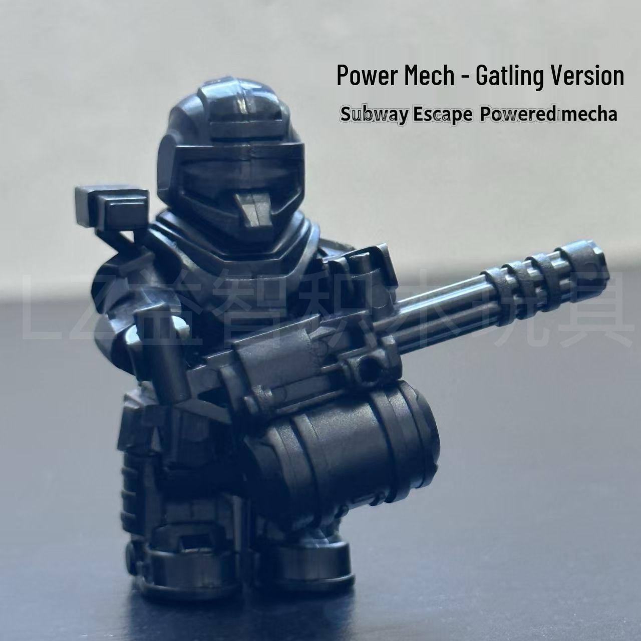 Трансграничный набор LEGO Subway Escape Power Mech: Оружие и снаряжение Наследия для мальчика 7-го уровня