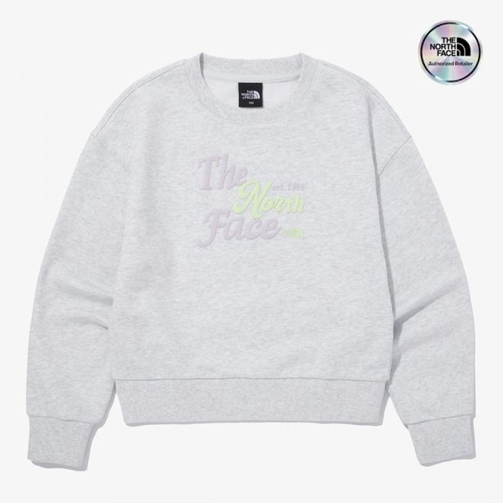 The North Face Girls Sweatshirt heaTher Gray Nm5mq53t HEATHER GRAY/100