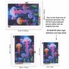 Jellyfish DIY Diamond Art Painting Kit with Shiny Resin Diamonds for Adults Relaxing Craft Wall Decor and Handmade Gift Idea Set Decor