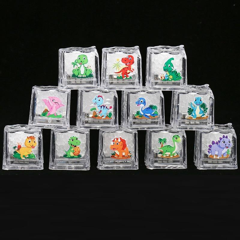 Luminous Ice Cube Bath Toy Water Induction Instant Shine Led Colorful Flash Light Kids Shower Play Entertainment Party