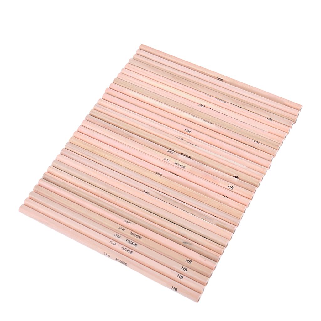 30 szt. Ołówków HB Sześciokątne Gładko Piszące Zapobiegają Łamaniu Drewniane Ołówki do Szkicowania Rysowania