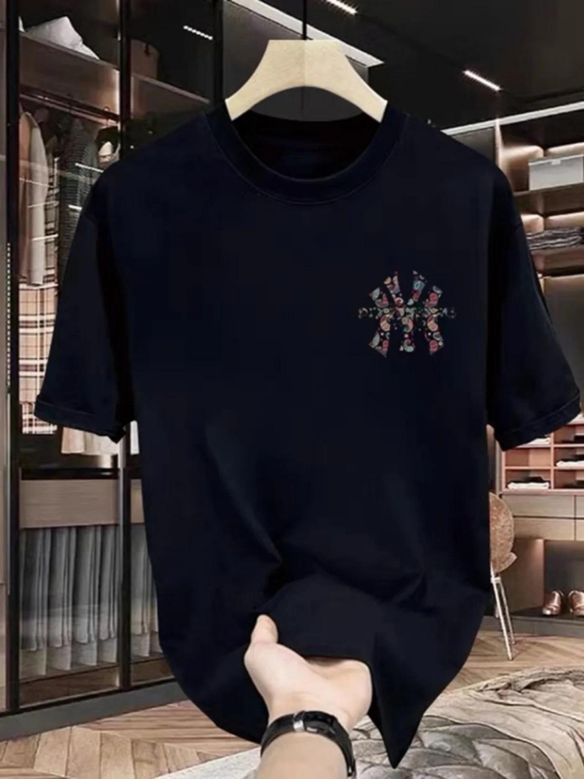 

Короткая мужская одежда футболка для мужчин модный бренд персонализированный буквенный принт круглый вырез высококачественная футболка Harajuku Hunter X Hunter XXXXXL чёрный