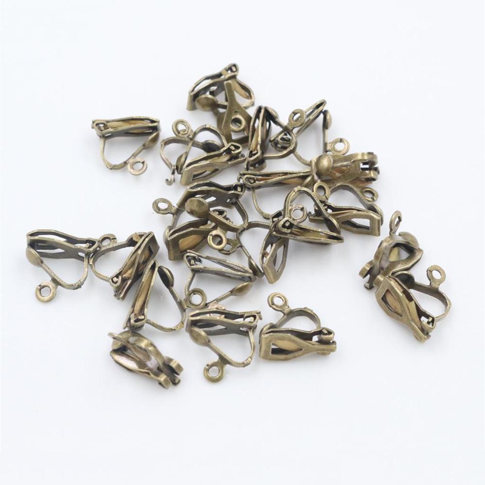12x5mm 50pcs High Quality 6 Colors Plated Ear Clip DIY Handmade Earrings Findings Jewelry Findings Parts Wholesale