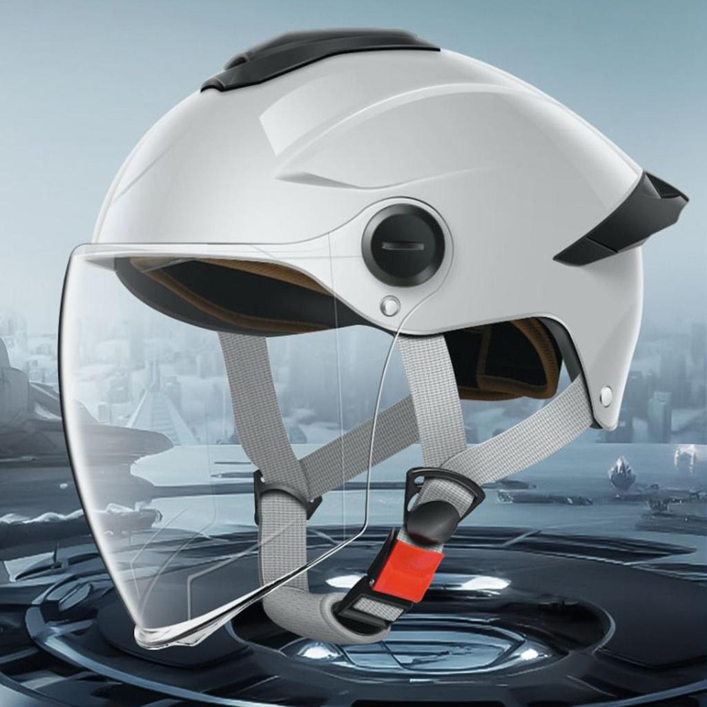 Helmet For Motorcycle Open Face Adults Helmets Protective Gear Double Visor Breathable Headgear For Street Motorbike Sportbike