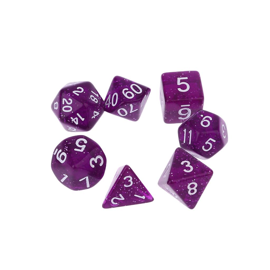 Xzbnwuviei 7pcs Sided Dice D4 D6 D8 D10 D12 D20 Dungeons & Dragon D&D RPG Poly Table Board Game Set Xzbnwuviei 7pcs Sided Dice D4 D6 D8 D10 D12 D20 Dungeons & Dragon D&D RPG Poly Table Board Game Set