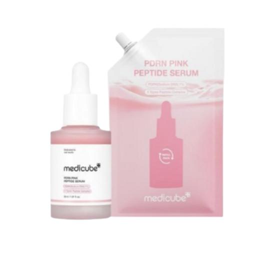 Medicube Salmon PDRN Pink Peptide Ampoule Set – 30ml + 50ml | 1+1 Anti-Aging & Skin Regeneration Serum