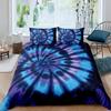 Spiral Tie-dye Bedding Set Polyester Duvet Cover Independent Station