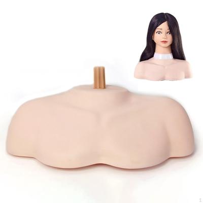 Manichino Cosmetico Modello Spalla Busto Piattaforma Testa Morbida Supporto Staffa