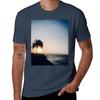 Gorgeous Beach Sunset Tshirt Plus Size Simple Casual Top