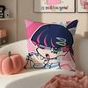 Japanese Anime PPanty  Stocking with Garterbelt Cushion Cover Pillowcase Short Plush Invisible Zipper Room Sofa Cushion Cover