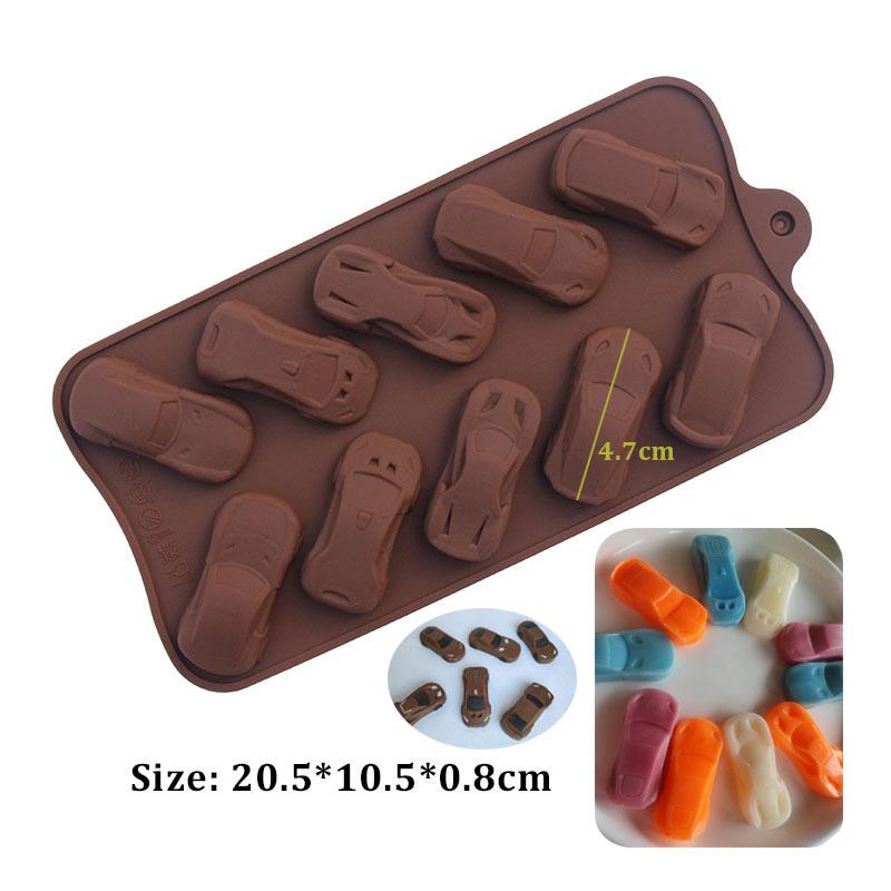 Handmade Chocolate Mould Candy Jelly Pudding Mold Flower Animal Heart Shape Silicone Moulds Baking Tool