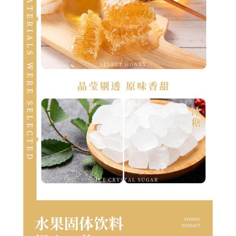 Zucchero ghiacciato Pera di neve Bevanda solida Punch Ghiaccio Rinfrescante Sollievo 100g 10g*10