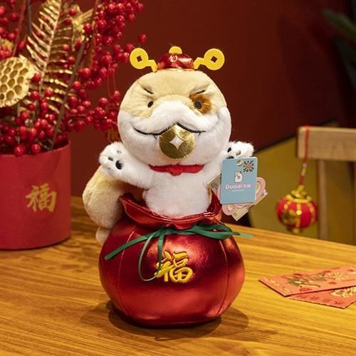 

Змея Китайский Новый год 2025 Плюшевая игрушка Кукла Маскот Праздник Детские подарки Хлопок 22cm/8.66in