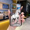 Ozon Popular Art Sketch White Horse Mobile Phone Case iPhone12 Advanced Magnetic Attraction Transparent Apple 17promax
