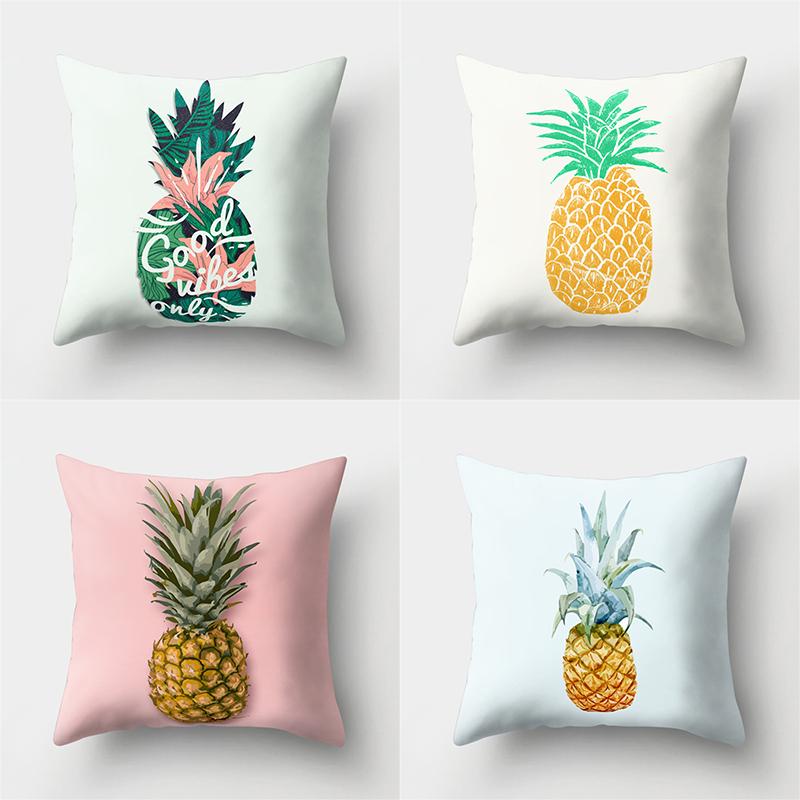 

45x45 см Ананас Серия Наволочка Диван для гостиной Офисное сиденье Талия Подушка Чехол для подушки Домашний декор Чехол для подушки